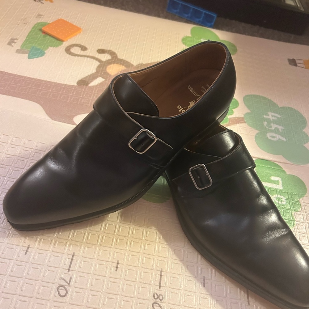 Ralph Lauren Black Leather Oxfords - Picture 7 of 10